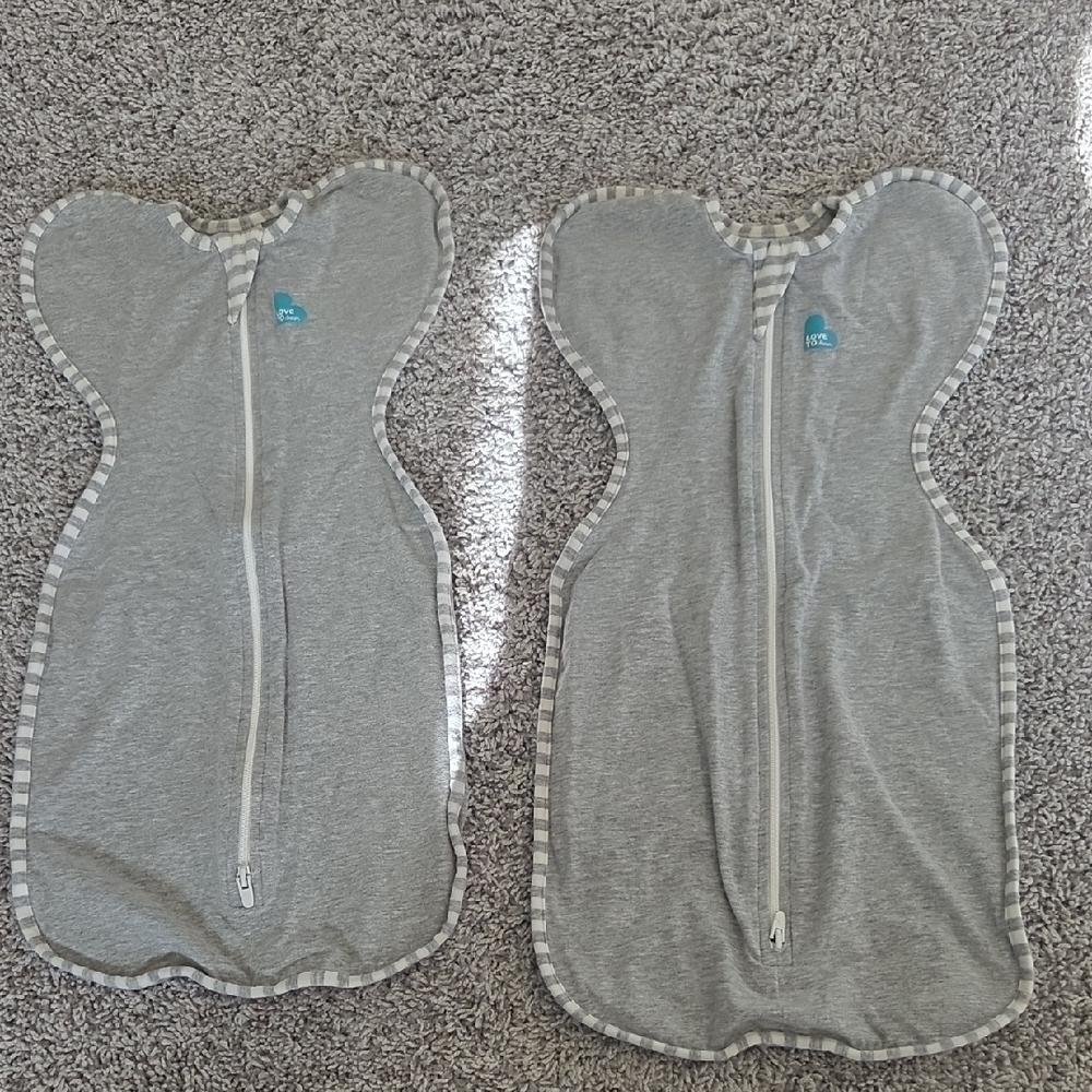 Love to Dream Gray Swaddle with White Trim Newborn 5-8.5 lbs